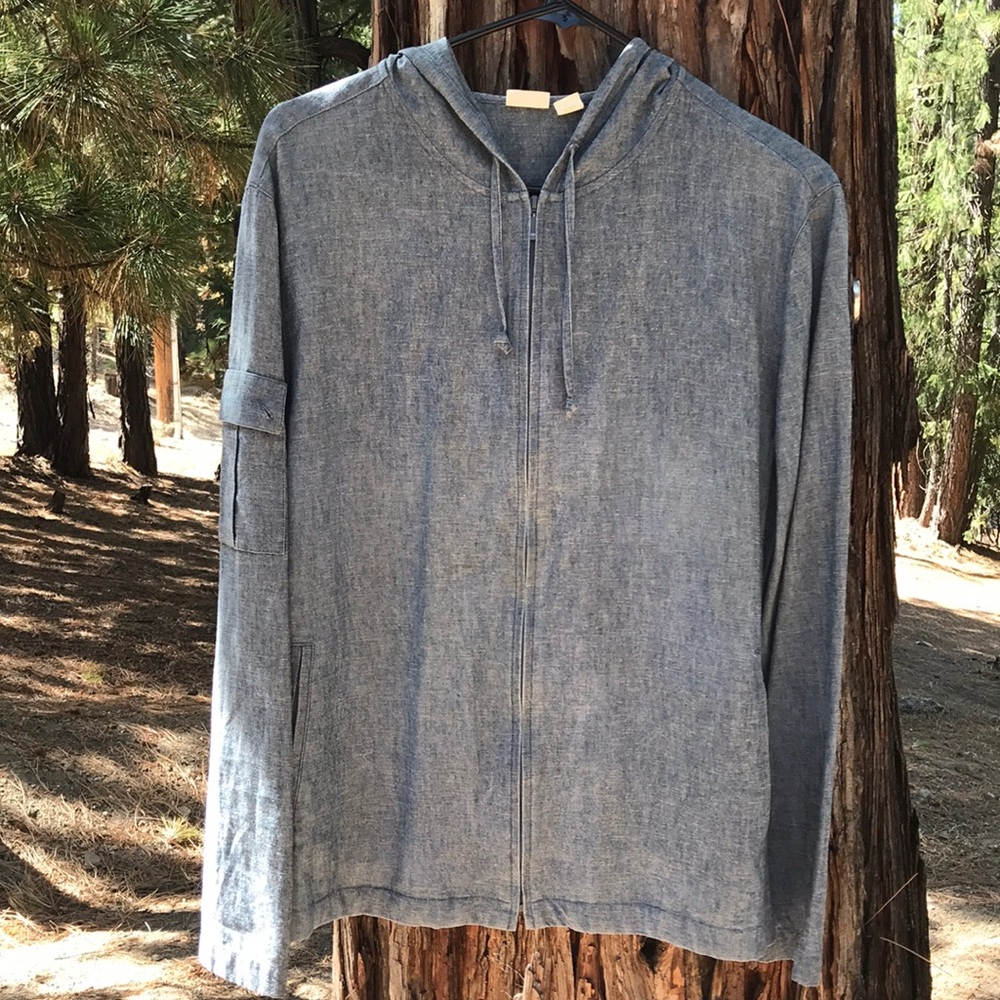 Caslon cotton hooded light jacket L